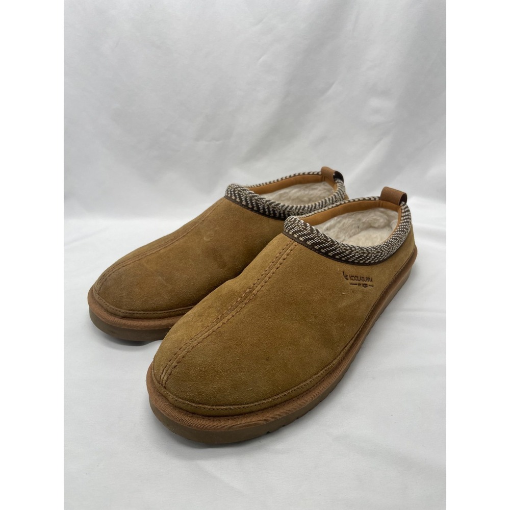 Koolaburra By UGG Burree Slippers Mens 12 Chestnut Brown Suede Slippers 1159690